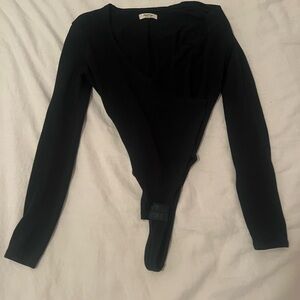 Madewell Black Long Sleeve Bodysuit